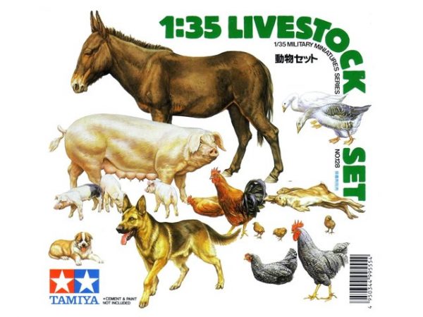 TAMIYA 35128  1/35  Livestock Set