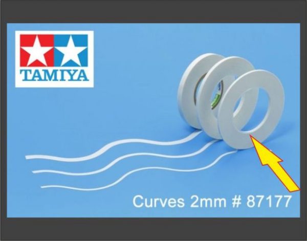 TAMIYA 87177 Masking Tape for Curves 2 mm - Image 2